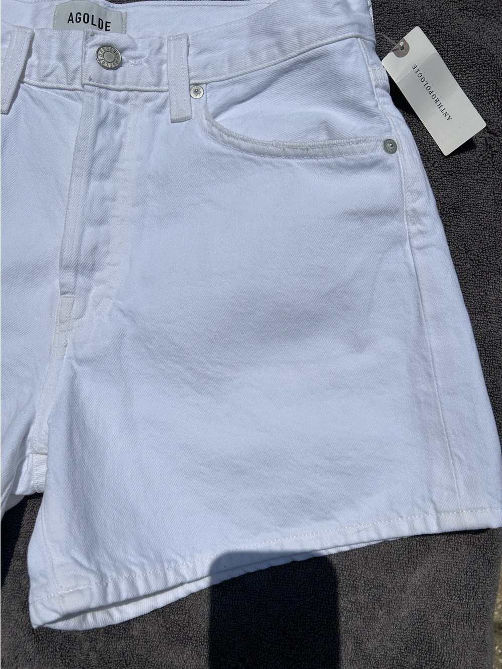 NWT🌷(27) Agolde Parker Denim Long Shorts - Picture 7 of 11
